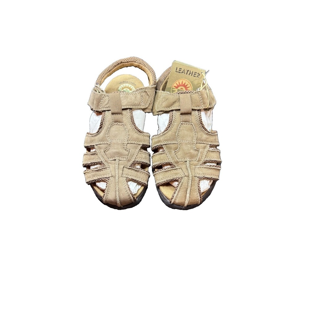Women's Earth Shoe Westwood Leather Sandals Light Brown Size 6